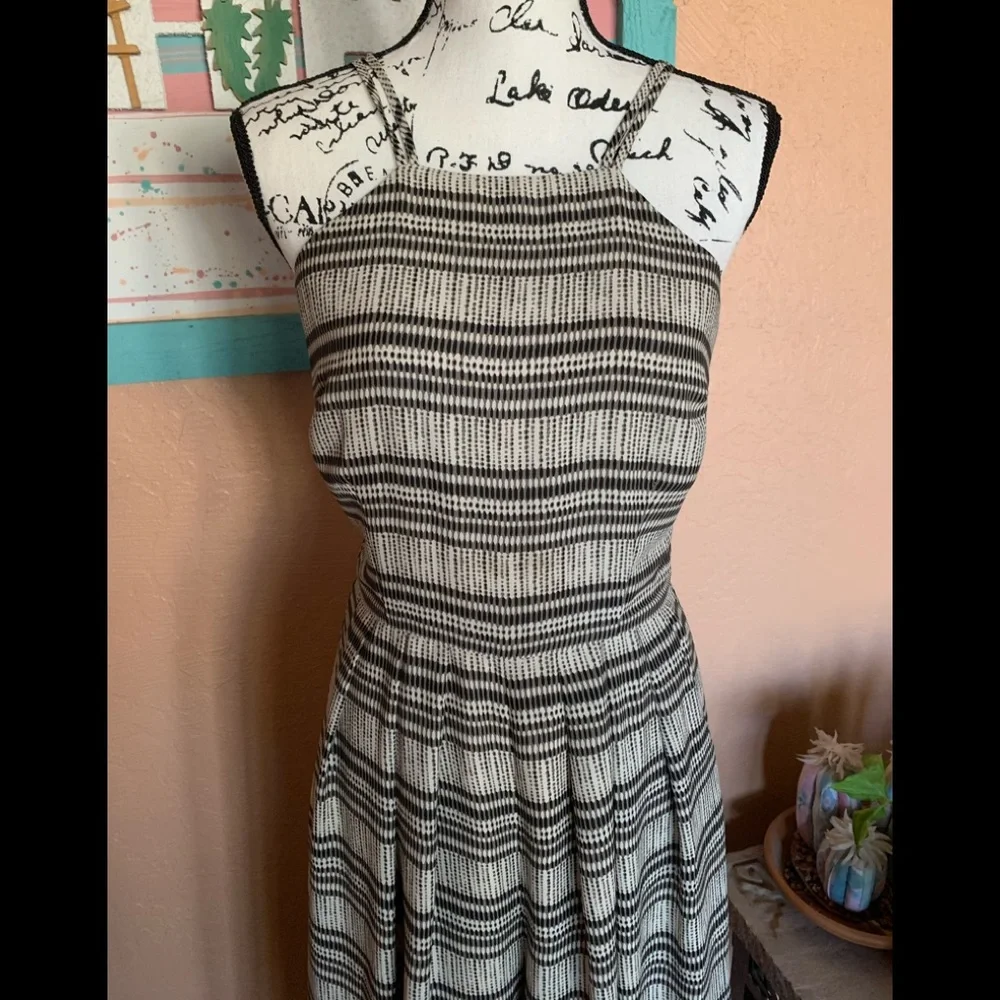 Sugar Lips Black and Tan Capri Length Romper
